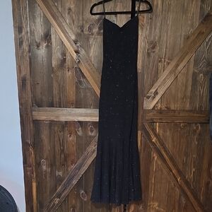 Jessica McClintock Strapless Black Gown
